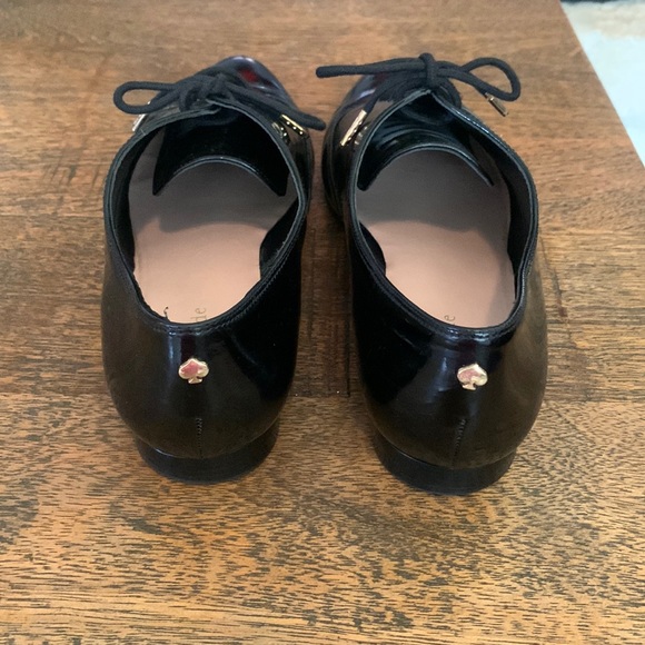 ♠️ Kate Spade Black Patent Leather Flats  ♠️ - Picture 2 of 9